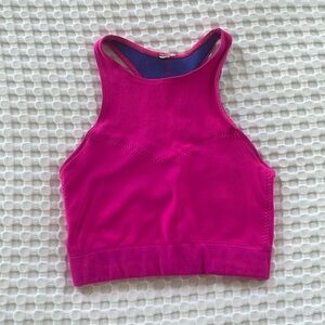 Pink fabletics sports bra